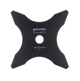 Disc motocoasa pentru tuns iarba, Grunman, otel, 4 lame, D 255 mm, 4 mm