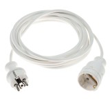 Prelungitor cu fisa si cupla, contact de protectie, 5 m, H05VV-F 3 x 1 mmp