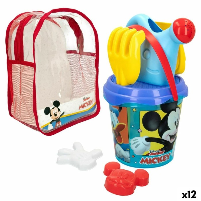 Set de jucării de plajă Mickey Mouse &Oslash; 18 cm polipropilenă (12 Unități)