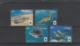 Penrhyn 2014-Fauna,WWF,Reptile,Testoase,serie 4 valori,MNH,Mi.761-764, Nestampilat