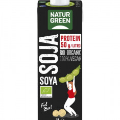 Bautura bio vegetala de soia, Protein, 1L Natur Green