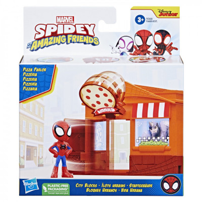 Spidey prietenii extraordinari city bloks set de constructie pizzerie foto