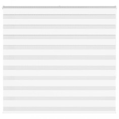 vidaXL Jaluzea tip zebra alb lățime țesătură 150,9 cm poliester