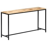 Cumpara ieftin Masa consola, 140 x 35 x 76 cm, lemn masiv de mango nefinisat