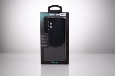 Husa Samsung Galaxy A32 4G Spacer, negru, grosime 1.5mm, material flexibil TPU &amp;quot;SPPC-SM-GX-A324G-TPU&amp;quot; foto