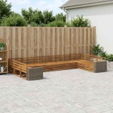 Cumpara ieftin Set de canapele de exterior 10 buc. 10-Locuri natural