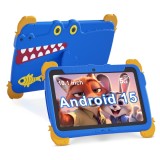 Tabletă educațională copii ZYTEQ&reg; 10.1", Android, 8GB RAM, 512GB, 5G, Control Parental, Cameră Duală, Ecran HD, WiFi, Bluetooth, Husă, Albastra