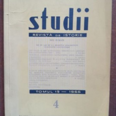 Studii revista de istorie 4 Tomul 19/1966- A. Otetea, Eugen Stanescu
