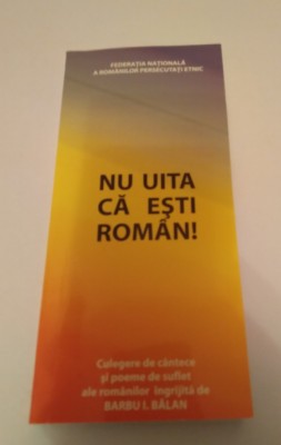 NU UITA CĂ EŞTI ROM&amp;Acirc;N - FEDERAŢIA NAŢIONALĂ A ROM&amp;Acirc;NILOR PERSECUTAŢI ETNIC foto