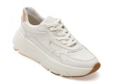 Cumpara ieftin Pantofi sport GEOX albi, D45UFB, din piele naturala