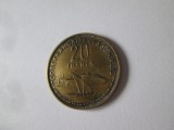 Rară! Djibouti (fosta Somalia Franceză) 20 Francs 1952 in stare foarte bună