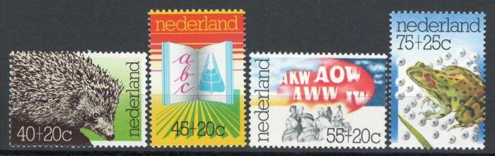 Olanda 1976 Mi 1070/73 MNH - Aniversari diverse, fauna