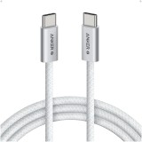 Cumpara ieftin Anker Zolo 240W , cablu USB, C la USB, C, 1m, nylon braided, alb , A8060H21