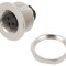 Conector M9 mamă aurit, 3 pini, IP67