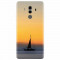 Husa silicon pentru Huawei Mate 10, Wind Sail Boat Ocean Sunset