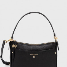 MICHAEL Michael Kors poseta de piele culoarea negru