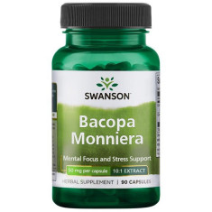 Bacopa Monnieri (50 mg), Swanson Bacopa Monnieri - 90 capsule foto