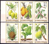 Sao Tome 1981 - Fructe, serie nedantelata neuzata