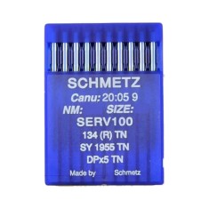 Set 10 ace de cusut cu butuc normal pentru masini de cusut industriale simple, placat cu titan, Schmetz, varf R foto