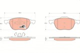 TRW GDB1583 COTEC set placute frana,frana disc