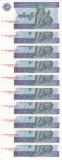 MYANMAR lot 10 buc. X 1 kyat ND 1996 UNC!!!