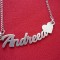 LANT DE ARGINT 925, PERSONALIZAT &quot;ANDREEA&quot;