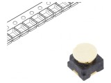 Soclu MMCX Mamă Drept 50&Omega; SMT Aurit pentru PCB