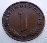 2.769 GERMANIA 1 REICHSPFENNIG 1938 D, Europa, Bronz