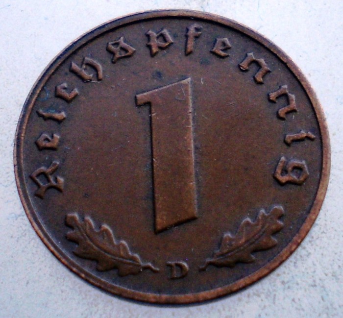 2.769 GERMANIA 1 REICHSPFENNIG 1938 D