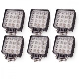 Cumpara ieftin Set 6 x proiector LED 48W auto offroad 16 LED, 12-24V