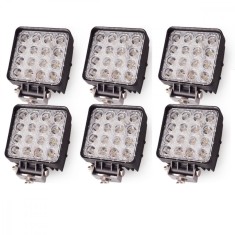 Set 6 x proiector LED 48W auto offroad 16 LED, 12-24V