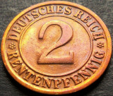Moneda istorica 2 REICHSPFENNIG (G) - IMPERIUL GERMAN, anul 1924 * cod 513