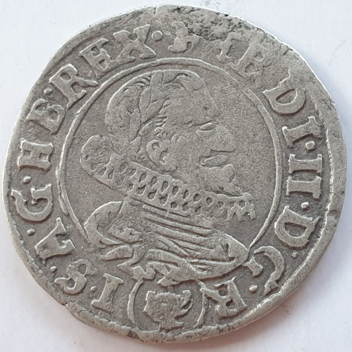 Boemiea 3 kreuzer 1630 Praga argint Ferdinand ll