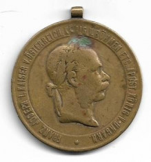 Kriegsmedaille 1873 medalie militara austro-ungara veche foto