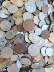 LOT peste 2500 MONEDE STRAINE de la 1866 pana in zilele noastre (peste 10 Kg)