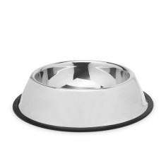 Bol pentru caini Yummie, 18 cm, otel inoxidabil, Argintiu