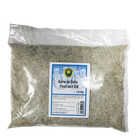 Sare de Baie cu Flori de Fan 1.5 kilograme Hypericum