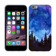 Husa iPhone 6S iPhone 6 Silicon Gel Tpu Model Night Forest foto