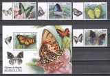 Angola 2018 - Fluturi, Serie cu Tapsuri + Colita, MNH