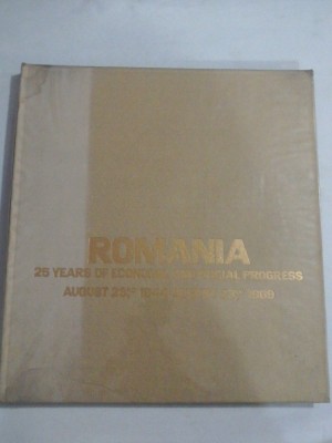 ROMANIA 25 YEARS OF ECONOMIC AND SOCIAL PROGRESS 1940 -1969 foto