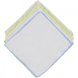 Set 10 Batistute Bumbac BabyJem 20x20 cm Albastre Pentru Copii