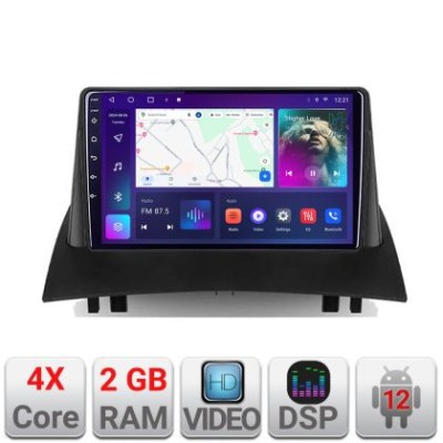 Navigatie Renault Megane 2 A-098 2+32 GB Android Waze USB Navigatie Internet Youtube Radio CarStore Technology foto