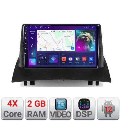 Navigatie Renault Megane 2 A-098 2+32 GB Android Waze USB Navigatie Internet Youtube Radio CarStore Technology