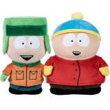 Set 2 jucarii din plus Kyle Broflovski, 18 cm si Eric Cartman, 17 cm, South Park, Play By Play