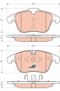 TRW GDB1705 COTEC set placute frana,frana disc
