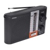Radio Portabil elSales ELS-MK12, FM/AM/SW1/SW2, Alimentare Retea si Baterii, Jack 3.5mm, Negru