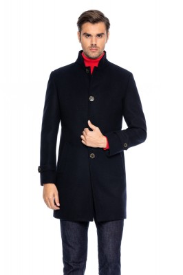 Palton barbati business bleumarin B148 foto
