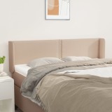 VidaXL Tăblie pat cu aripioare cappuccino 147x16x78/88cm piele eco