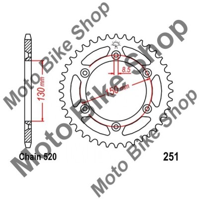 MBS Pinion spate 520 Z49, Cod Produs: 7279086MA foto