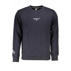 Bluza barbati cu imprimeu cu logo bleumarin, 2XL